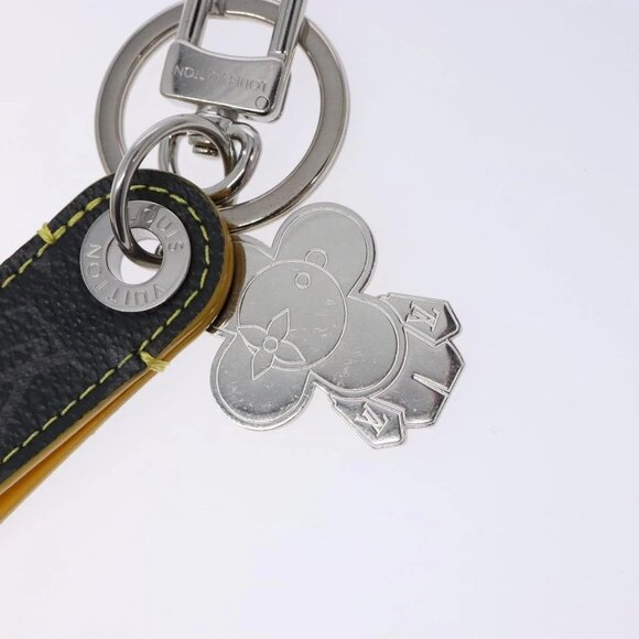 LOUIS VUITTON Monogram Eclipse Dragon Vivienne Key Holder MO1469 Auth 129758 - Picture 7 of 12